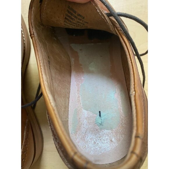 Stacy Adams NEW Men "Fallon" wing tip oxford shoe sz 9 BNWT flaw*missing insole - Picture 9 of 9